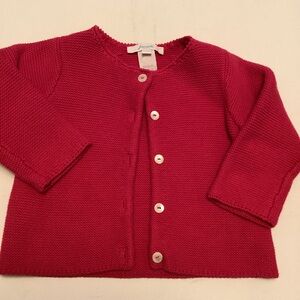 Jacadi Bright Pink Kids Cardigan